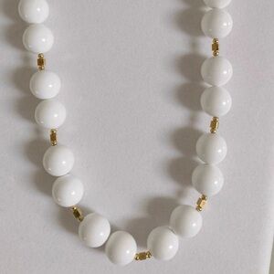 Vintage Estate White and Gold Necklace